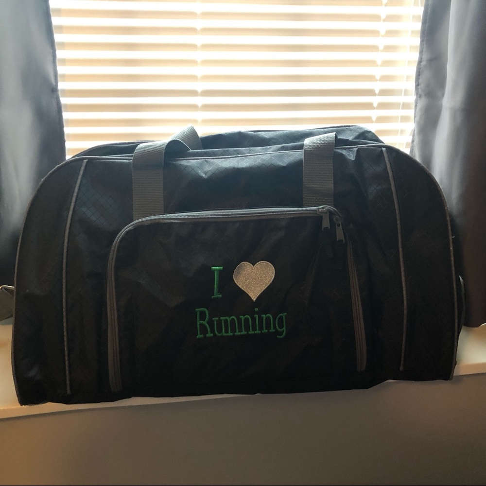 I *heart* running duffle bag